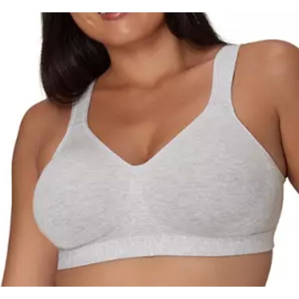 Playtex 18 Hour Ultimate Lift and Support Wireless Bra 474C Heather Grey 38C NEW
